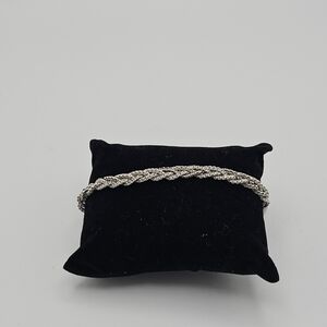 American Eagle white braided chain bracelet